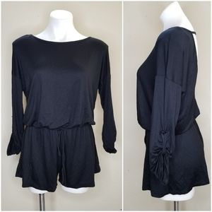 New KIKI LA RUE CHERISH | Alert Press Romper Black